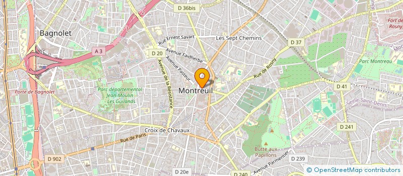 localisation de l'entreprise SYND.COPR. 4 PL. JEAN JAURES 93 MONTREUI à MONTREUIL
