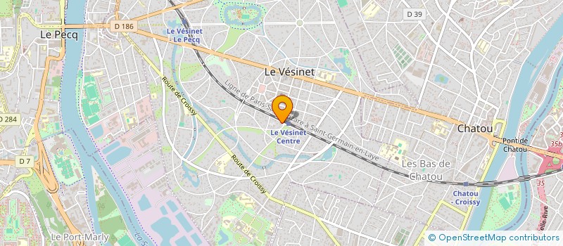 localisation de l'entreprise SYND.COPR. 4 PLACE MAURICE      BERTEAUX à LE VESINET