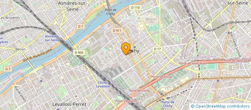 localisation de l'entreprise SYND.COPR. 4 R DU PRINTEMPS PARIS 17 SNC  CLICHY