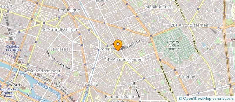 localisation de l'entreprise SYND COPR 4 R J L TESSIER 75110  PARIS