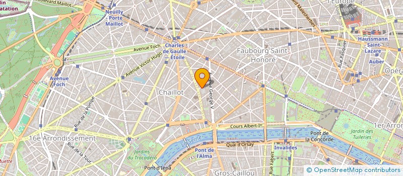 localisation de l'entreprise SYND.COPR. 4 R QUENTIN BAUCHART 75008 PA  PARIS