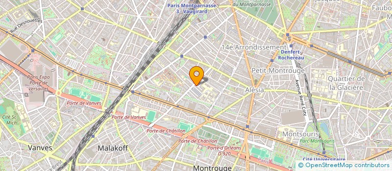 localisation de l'entreprise SYND.COPR. 4 RUE BOULITTE 14EME REP PAR  PARIS