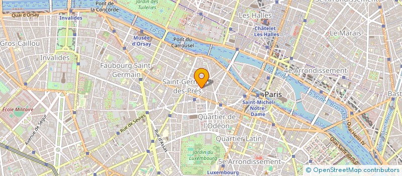 localisation de l'entreprise SYND.COPR. 4 RUE CARDINALE 75006 PARIS R  PARIS