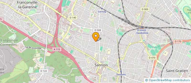 localisation de l'entreprise SYND.COPR. 4 RUE CAUCHOIX 95    DEUIL LA  SANNOIS