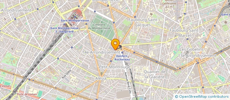 localisation de l'entreprise SYND.COPR. 4 RUE DAGUERRE 75014 PARIS RE  PARIS