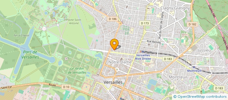 localisation de l'entreprise SYND.COPR. 4 RUE DE MOUCHY 78   VERSAILL à VERSAILLES