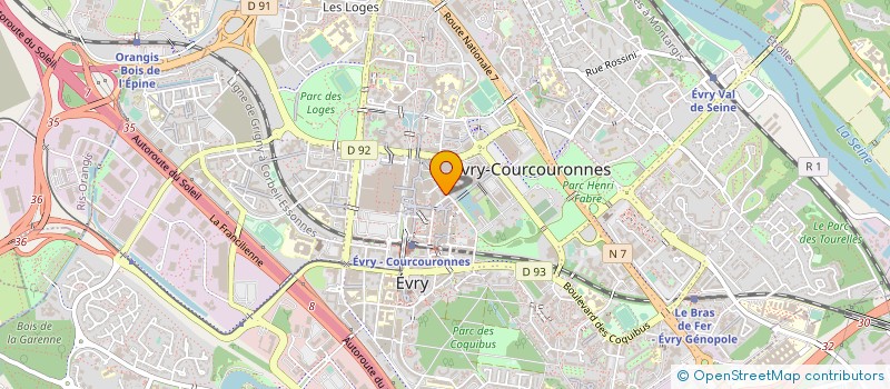 localisation de l'entreprise SYND.COPR. 4 RUE DES MAZIERES 91 EVRY RE  EVRY-COURCOURONNES
