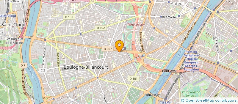 localisation de l'entreprise SYND.COPR. 4 RUE E DETAILLE à BOULOGNE-BILLANCOURT