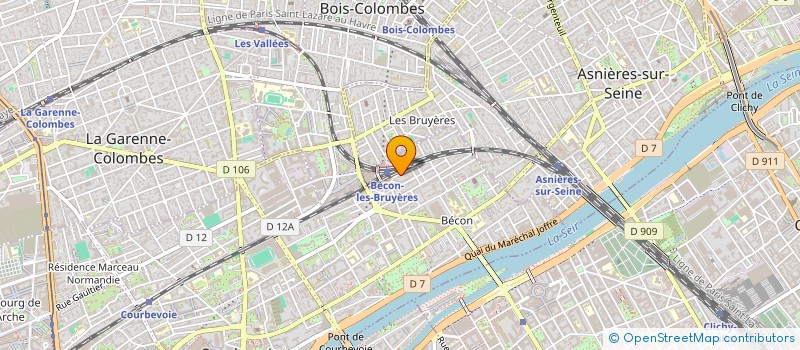 localisation de l'entreprise SYND.COPR. 4 RUE JEAN MOULIN 92 COURB à COURBEVOIE