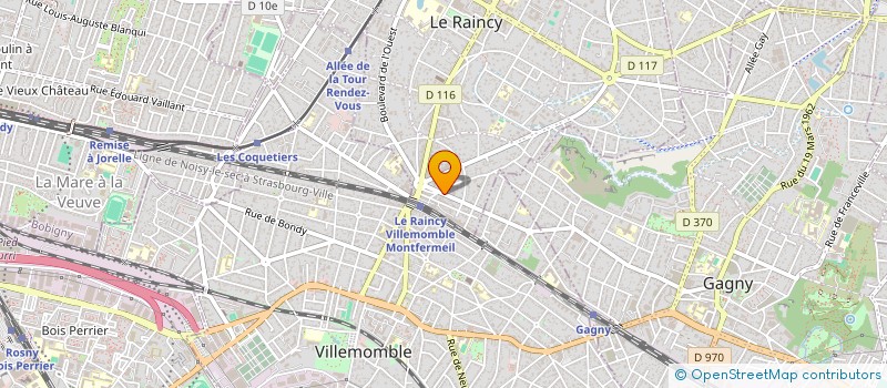 localisation de l'entreprise SYND.COPR. 4 TER ALL VICTOR HUGO 93 LE R  LE RAINCY