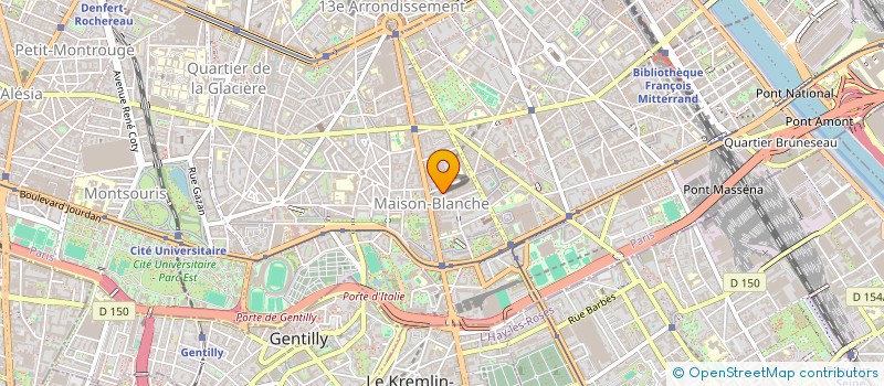 localisation de l'entreprise SYND.COPR. 4 VILLA DELODER 75013 PARIS R  PARIS