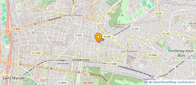 localisation de l'entreprise SYND.COPR. 40 44 RUE TROIS TERRITOIRES à VINCENNES