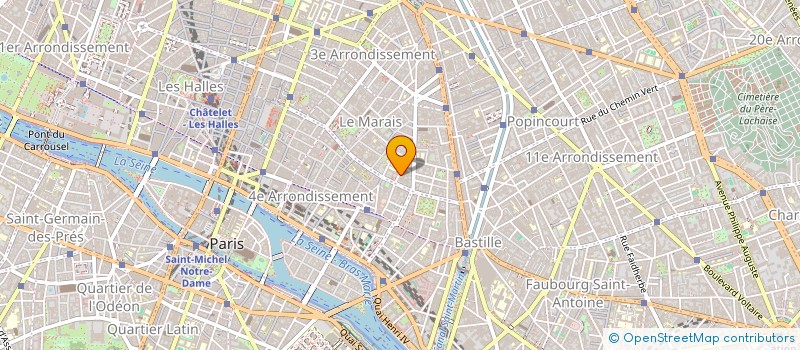 localisation de l'entreprise SYND.COPR. 40 B RUE DE SEVIGNE  75003 PA  PARIS