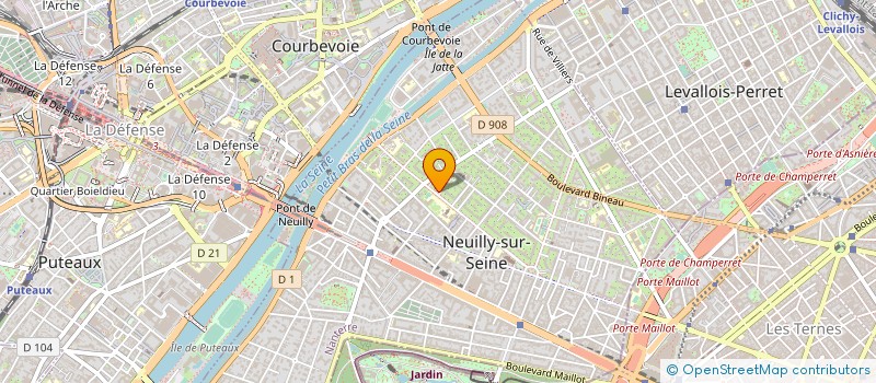 localisation de l'entreprise SYND COPR 40 BD D'ARGENSON 92 NEUILLY à NEUILLY-SUR-SEINE