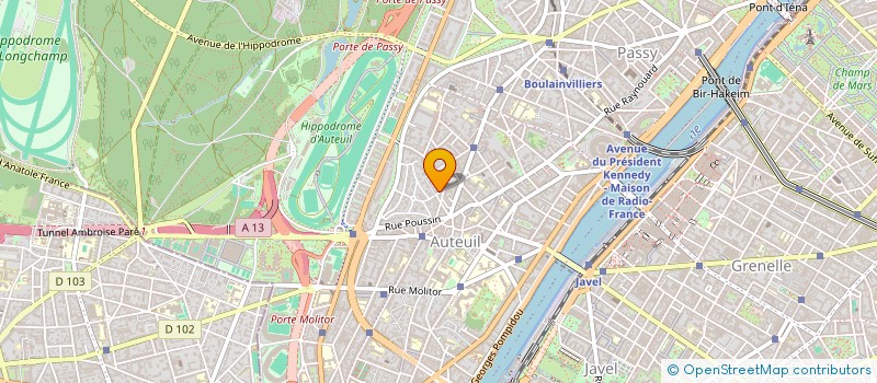 localisation de l'entreprise SYND.COPR. 40 RUE DE LA SOURCE  PARIS 16  PARIS