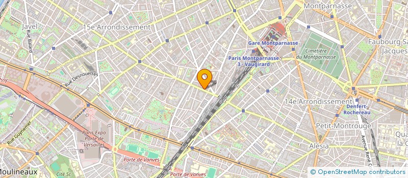 localisation de l'entreprise SYND.COPR. 41 43 RUE DE VOUILLE PARIS 15  PARIS