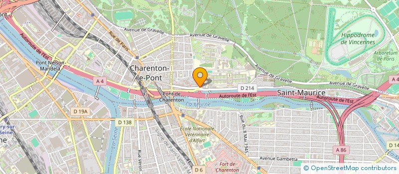 localisation de l'entreprise SYND.COPR. 41-45 AV. MAL LECLERC 94 ST M à SAINT-MAURICE