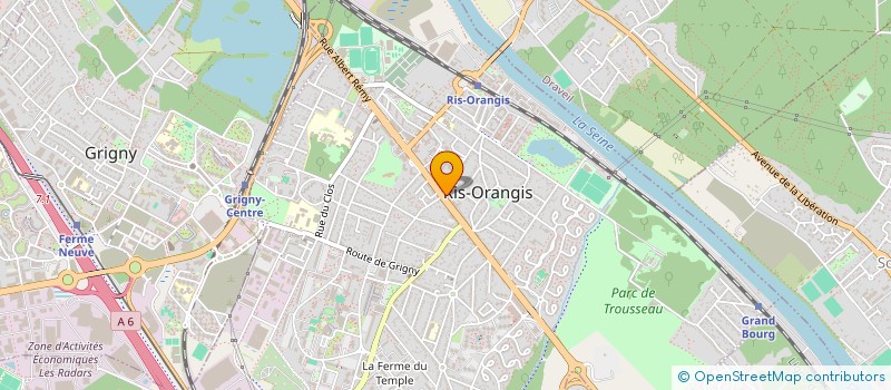 localisation de l'entreprise SYND.COPR. 41 - 47 RUE DE L ORME SEC 94 à RIS-ORANGIS