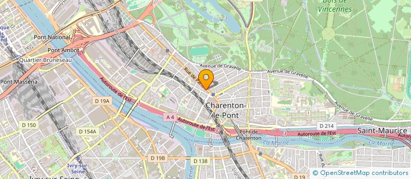 localisation de l'entreprise SYND.COPR. 41 AV EMILE ZOLA 94 ALFORTVI à CHARENTON-LE-PONT