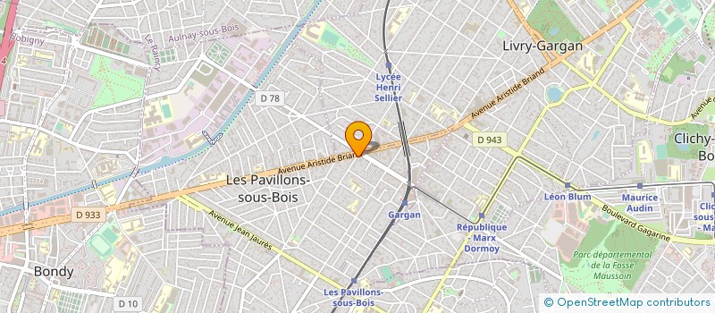 localisation de l'entreprise SYND.COPR. 41 BD ORNANO PARIS 18 REP PAR à LES PAVILLONS-SOUS-BOIS