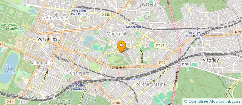localisation de l'entreprise SYND.COPR. 41 R ANDRE BONNENFANT 78 ST G à VERSAILLES