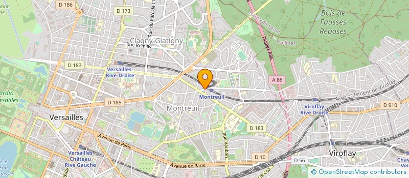 localisation de l'entreprise SYND.COPR. 41 RUE DE LA BONNE AVENTURE 7 à VERSAILLES