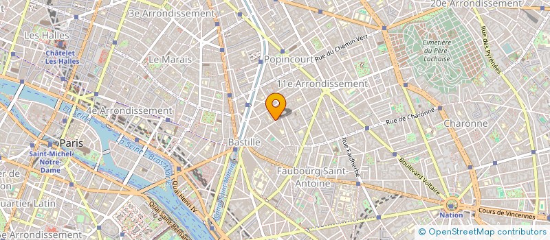 localisation de l'entreprise SYND.COPR. 41 RUE DE LA ROQUETTE 75011 P  PARIS