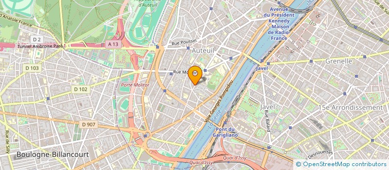 localisation de l'entreprise SYND.COPR. 42 44 RUE CHARDON    LAGACHE  PARIS