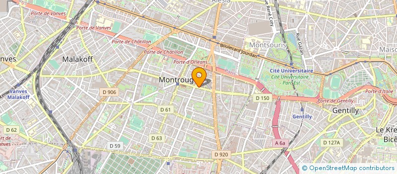 localisation de l'entreprise SYND COPR 42 PL JULES FERRY 92  MONTROUGE