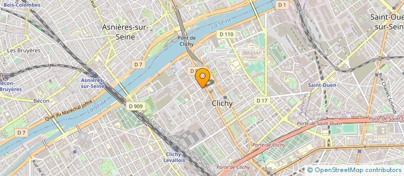 localisation de l'entreprise SYND COPR 42 RUE DE L'AVENIR à CLICHY