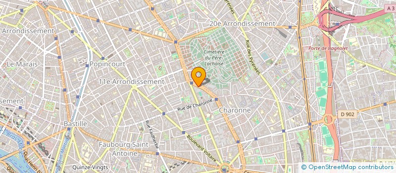 localisation de l'entreprise SYND.COPR. 42 RUE DE TOURTILLE  75020 PA  PARIS