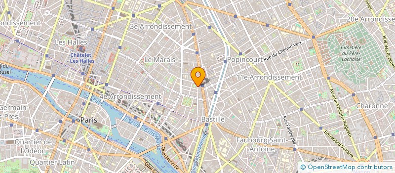 localisation de l'entreprise SYND.COPR. 42 RUE DES TOURNELLES PARIS 3  PARIS