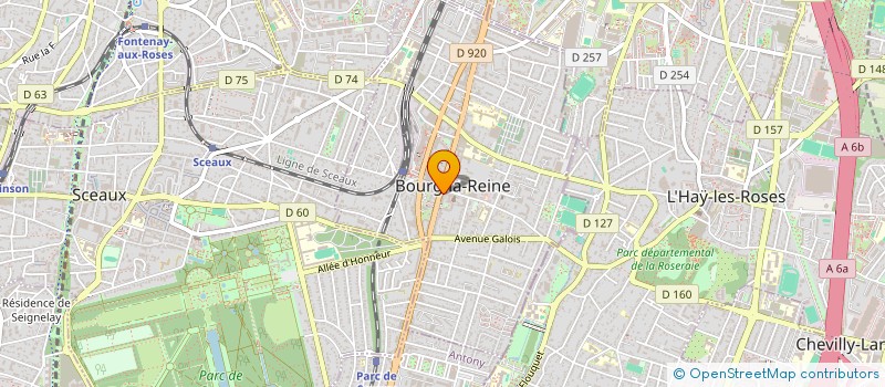 localisation de l'entreprise SYND.COPR. 42 RUE DU 11 NOVEMBRE RES STE à BOURG-LA-REINE