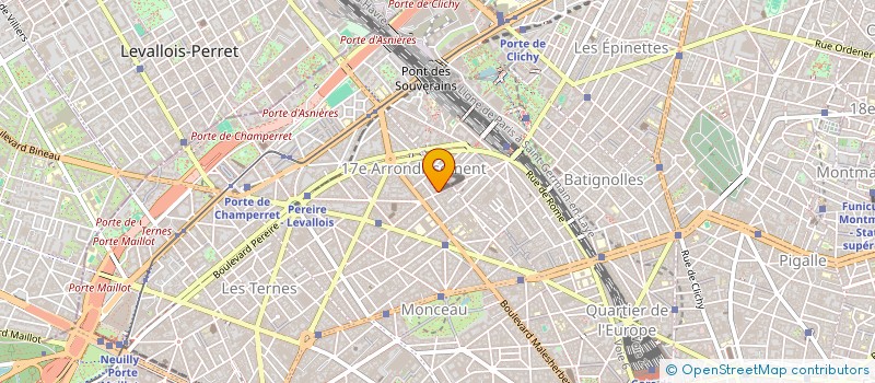 localisation de l'entreprise SYND. COPR. 42 RUE JOUFFROY 75017 PARIS  PARIS