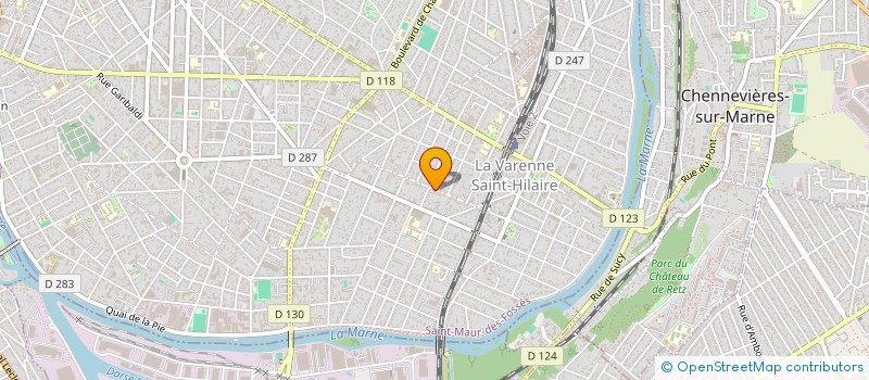 localisation de l'entreprise SYND.COPR. 42AV JOFFRE 2 A      PLAISANC  SAINT-MAUR-DES-FOSSES