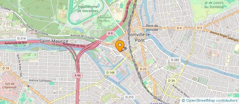 localisation de l'entreprise SYND.COPR. 43 45 AV DES PERDRIX 94 SAINT à SAINT-MAURICE