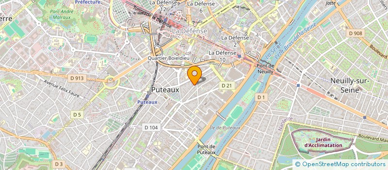 localisation de l'entreprise SYND COPR 43-45 R MARIUS JACOTOT  PUTEAUX