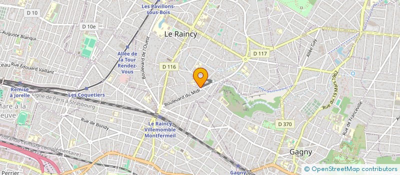 localisation de l'entreprise SYND.COPR 43 ALL DE LA FONTAINE  LE RAINCY