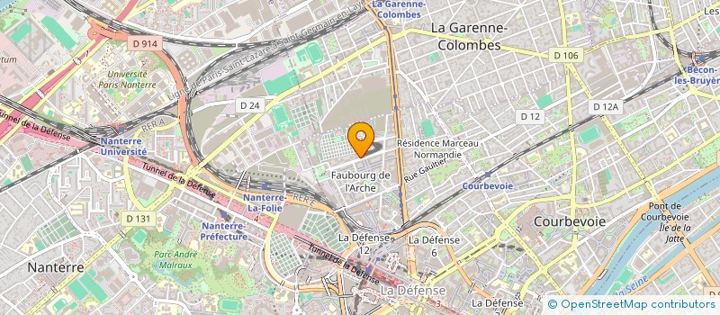localisation de l'entreprise SYND COPR 43 AV PUVIS DE CHAVANNES à COURBEVOIE