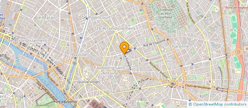localisation de l'entreprise SYND.COPR. 43 R FAIDHERBE 75011 PARIS RE  PARIS