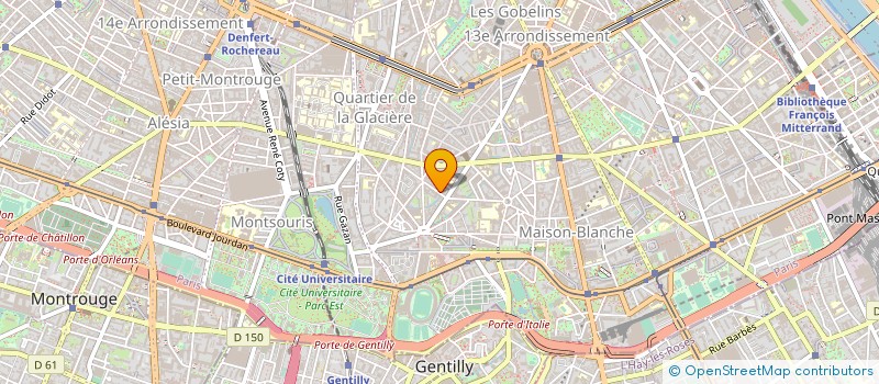 localisation de l'entreprise SYND.COPR. 43 RUE DE LA COLONIE PARIS 13  PARIS