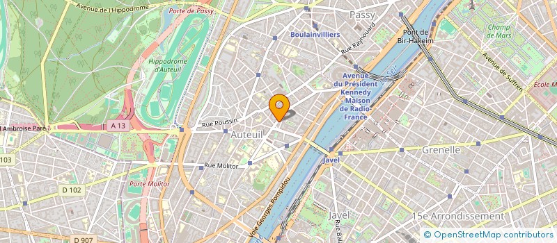 localisation de l'entreprise SYND COPR 43 RUE THEOPHILE GAUTIER 75016 PARIS  PARIS