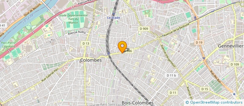 localisation de l'entreprise SYND.COPR. 44 AV DE L AGENT     SARRE 92  COLOMBES