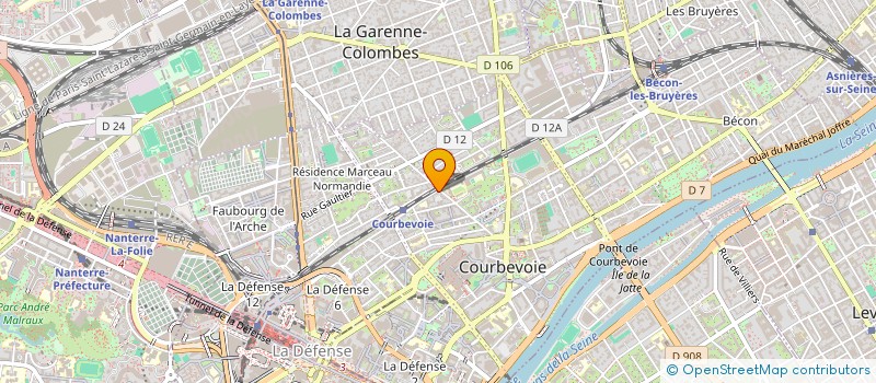 localisation de l'entreprise SYND.COPR. 44 RUE DE BITCHE COURBEVO à COURBEVOIE