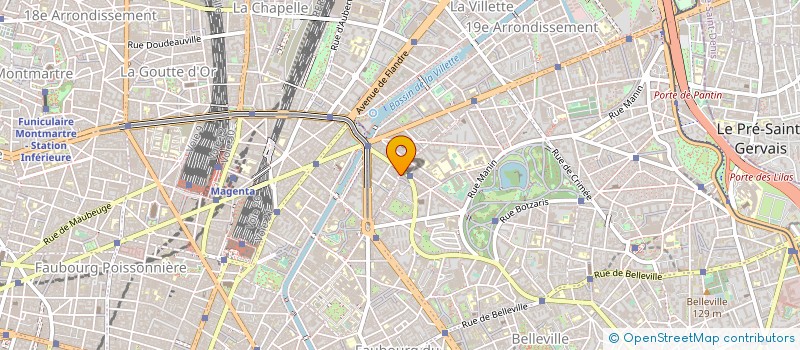 localisation de l'entreprise SYND.COPR. 44 RUE DE MEAUX 75019 PARIS R  PARIS