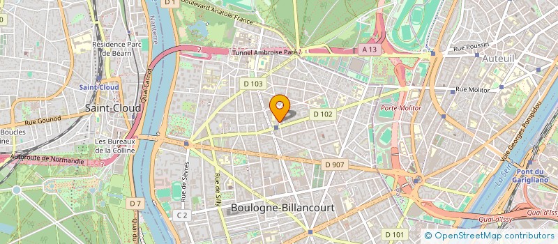 localisation de l'entreprise SYND.COPR. 44 RUE FESSART       BOULOGNE  BOULOGNE-BILLANCOURT
