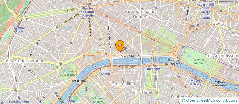 localisation de l'entreprise SYND.COPR. 44 RUE JEAN GOUJON   PARIS 8  PARIS