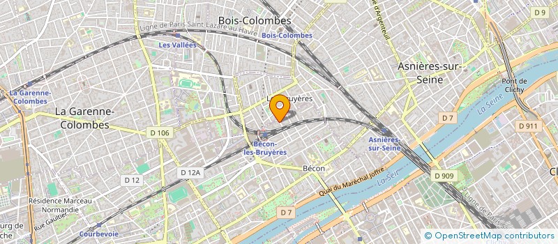 localisation de l'entreprise SYND.COPR. 44 RUE PARMENTIER ASNIERES à COURBEVOIE