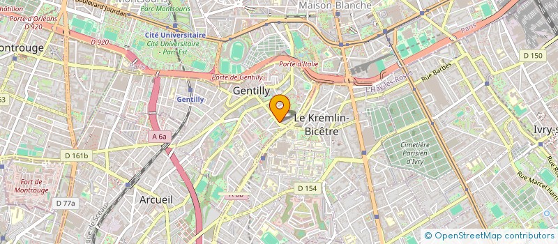 localisation de l'entreprise SYND COPR 45-61 AV JEAN JAURES  94 GENTI  GENTILLY