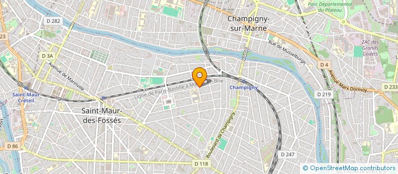 localisation de l'entreprise SYND.COPR. 45 AV DU BEL AIR 94  SAINT MA à SAINT-MAUR-DES-FOSSES